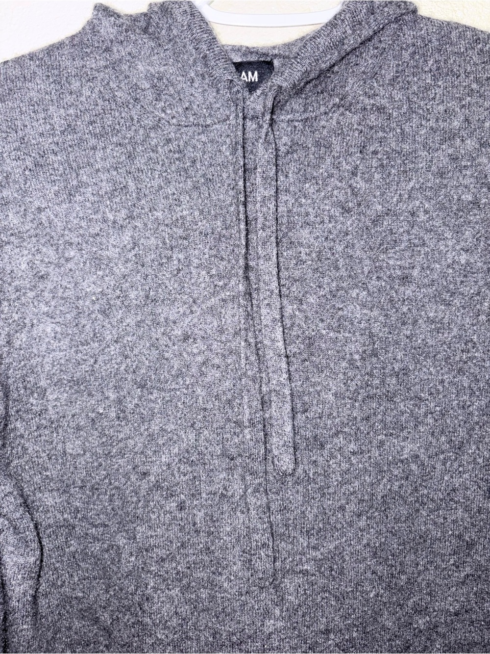 NAADAM Women's Heather Gray 100% Cashmere Hoodie Sweater - Picture 3 of 7